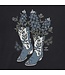 Crusher Tee Wmn Flower Boots with Flowers