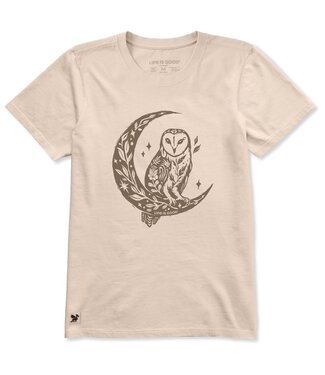 LIFE IS GOOD Crusher Tee SS Wmn Florowl Moon