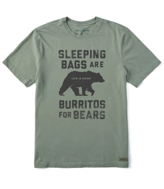 LIFE IS GOOD Crusher LITE Tee Men Burritos for Bears