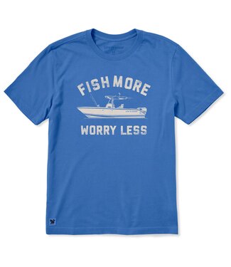LIFE IS GOOD Crusher LITE Tee Men Fish More Boat