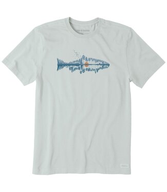 LIFE IS GOOD Crusher Tee Lite SS Men Fishscape