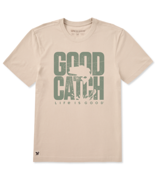 LIFE IS GOOD Crusher LITE Tee Men Good Catch Stack
