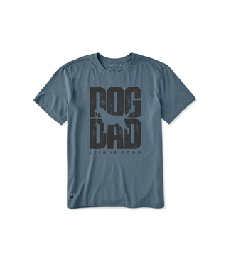 LIFE IS GOOD Crusher LITE Tee Men Dog Dad Silo Stack