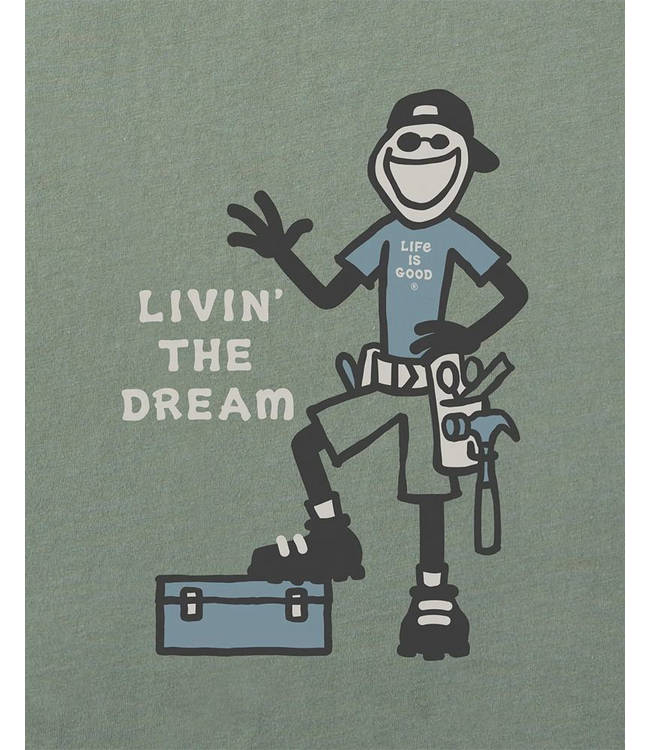 Crusher Tee SS Men Jake Livin' the Dream Handyman