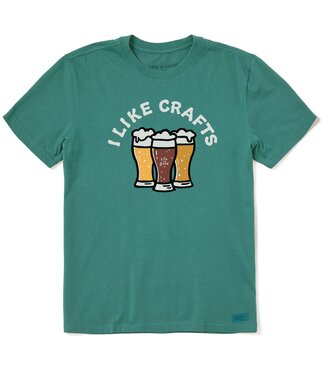 LIFE IS GOOD Crusher Tee Men I Like Crafts Beers