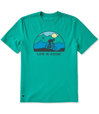 LIFE IS GOOD Crusher Tee SS Biking Sunset Men