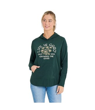 LIFE IS GOOD Crusher-FLEX Growing the Good Daisies Hoodie Wmns