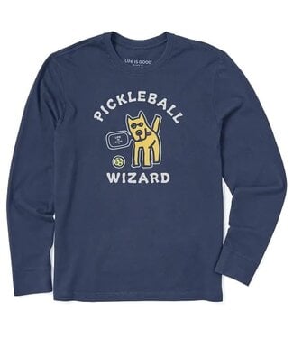 LIFE IS GOOD Rocket Pickleball Wizard LS Crusher Tee