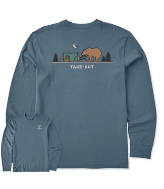 LIFE IS GOOD Crusher Tee LS Take-Out Dinner Men