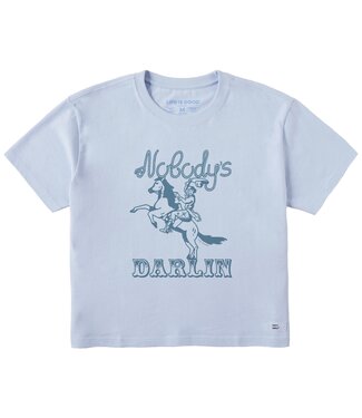 LIFE IS GOOD Crusher Boxy Tee SS Wmn Nobody's Darlin Cowgirl
