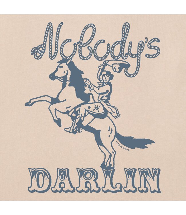Crusher Boxy Tee SS Wmn Nobody's Darlin Cowgirl