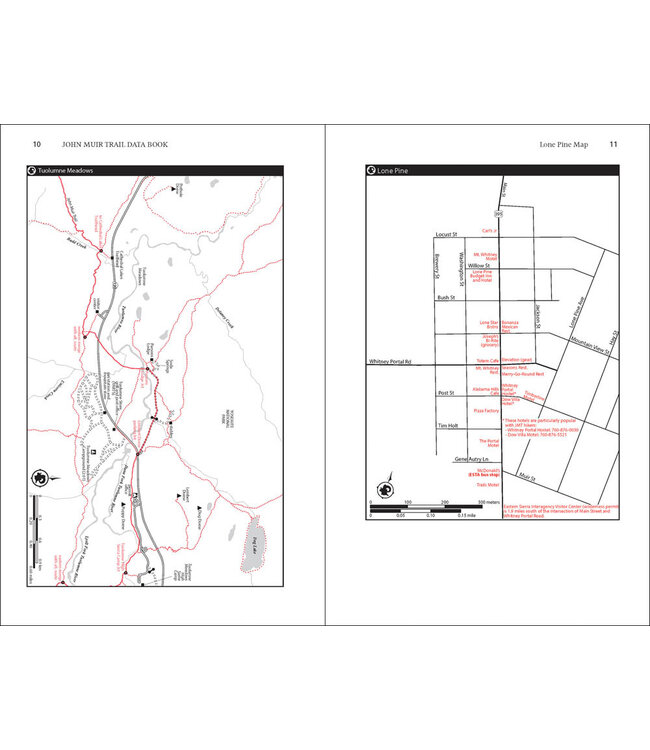 JOHN MUIR TRAIL DATA BOOK