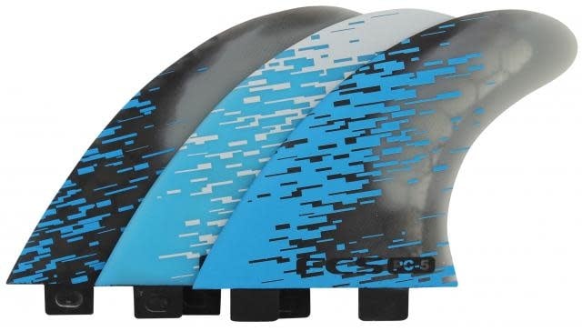 FCS PC-5 BLUE SMOKE TRI FIN SET