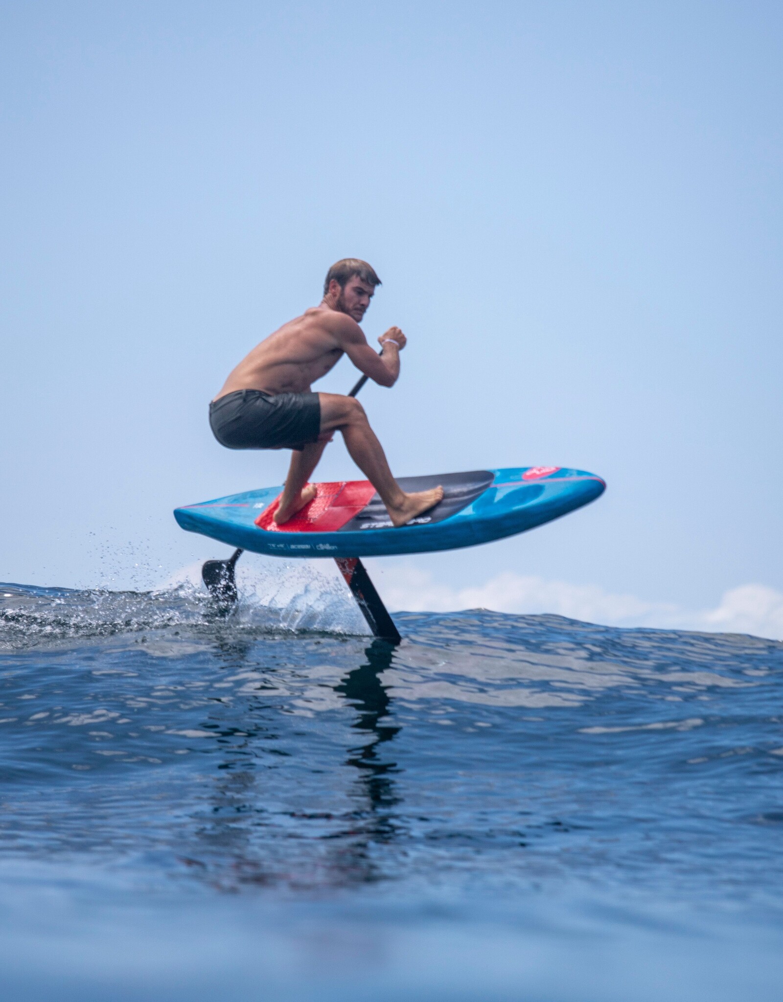 Starboard 2025 STARBOARD ACE FOIL LIGHTNING 7'5 X 15" BLUE CARBON - NO FOOTSTRAPS