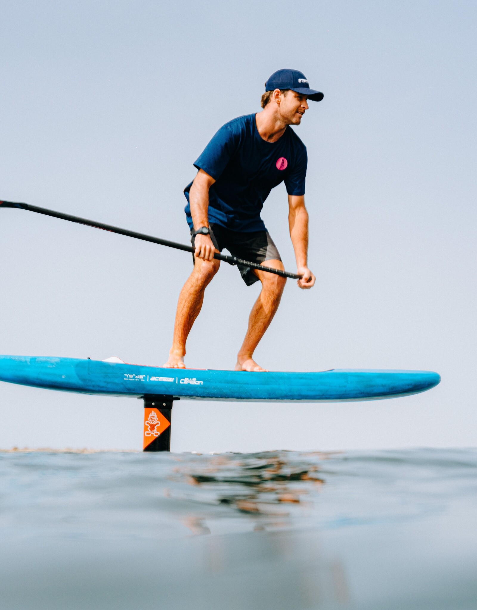 Starboard 2025 STARBOARD ACE FOIL LIGHTNING 7'6 X 17" BLUE CARBON - NO FOOTSTRAPS