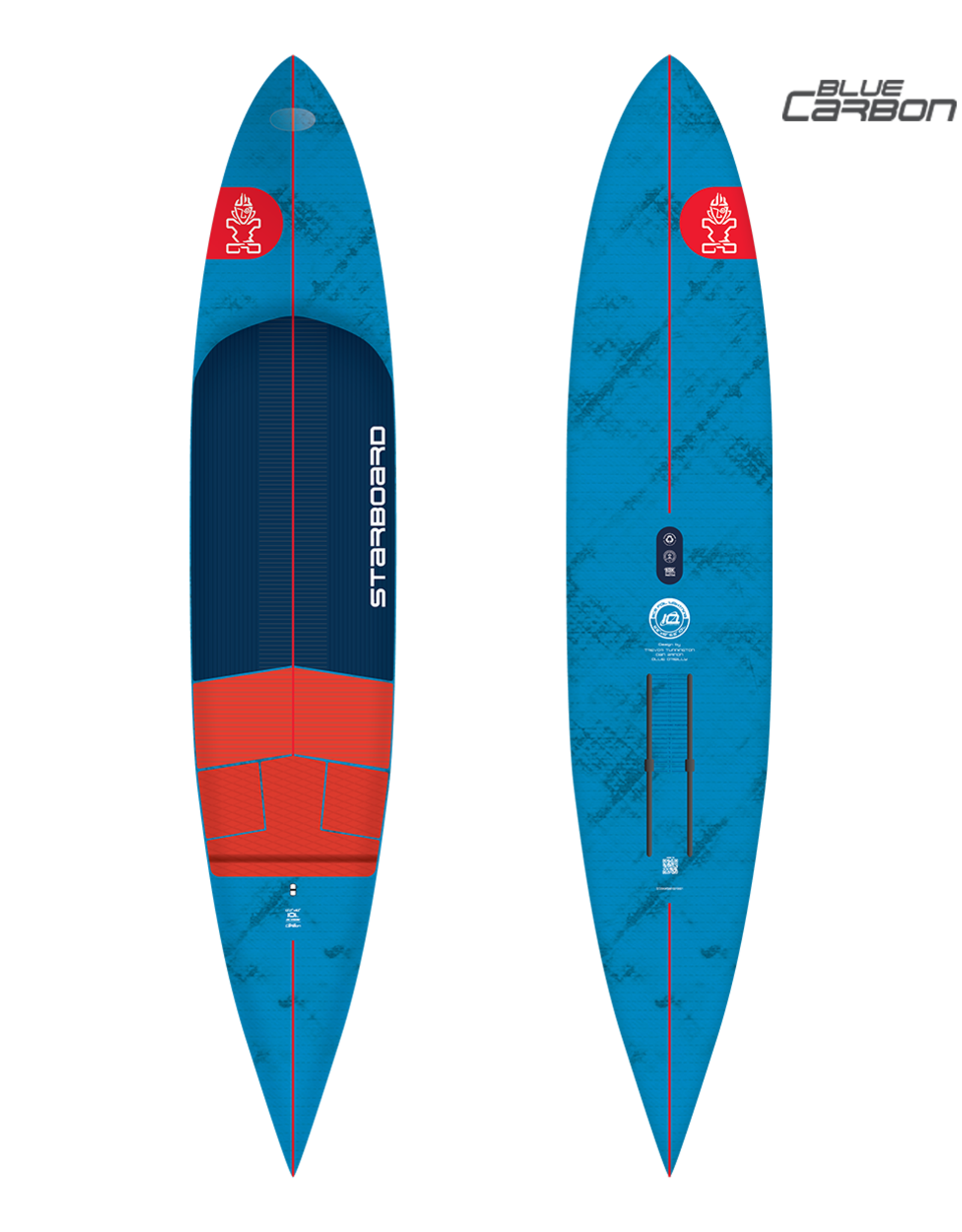 Starboard 2025 STARBOARD ACE FOIL LIGHTNING 8'2 X 18" BLUE CARBON - NO FOOTSTRAPS
