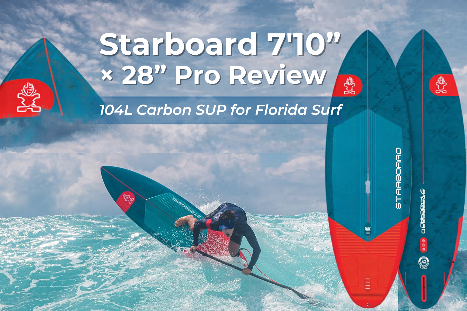 Starboard 7'10" x 28" Pro Review | 104L Carbon SUP for Florida Surf