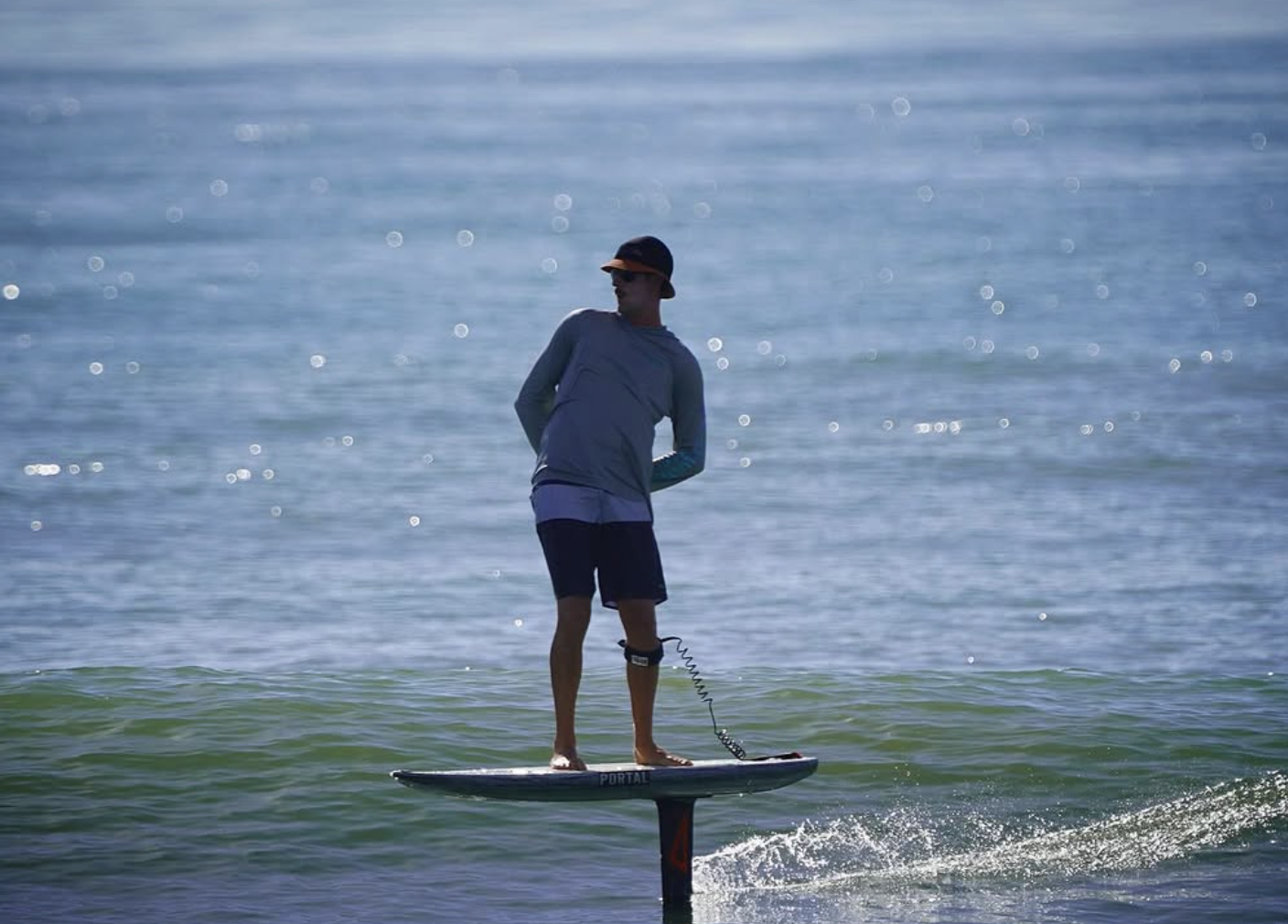 Nicholas Reeser having an efoil session 