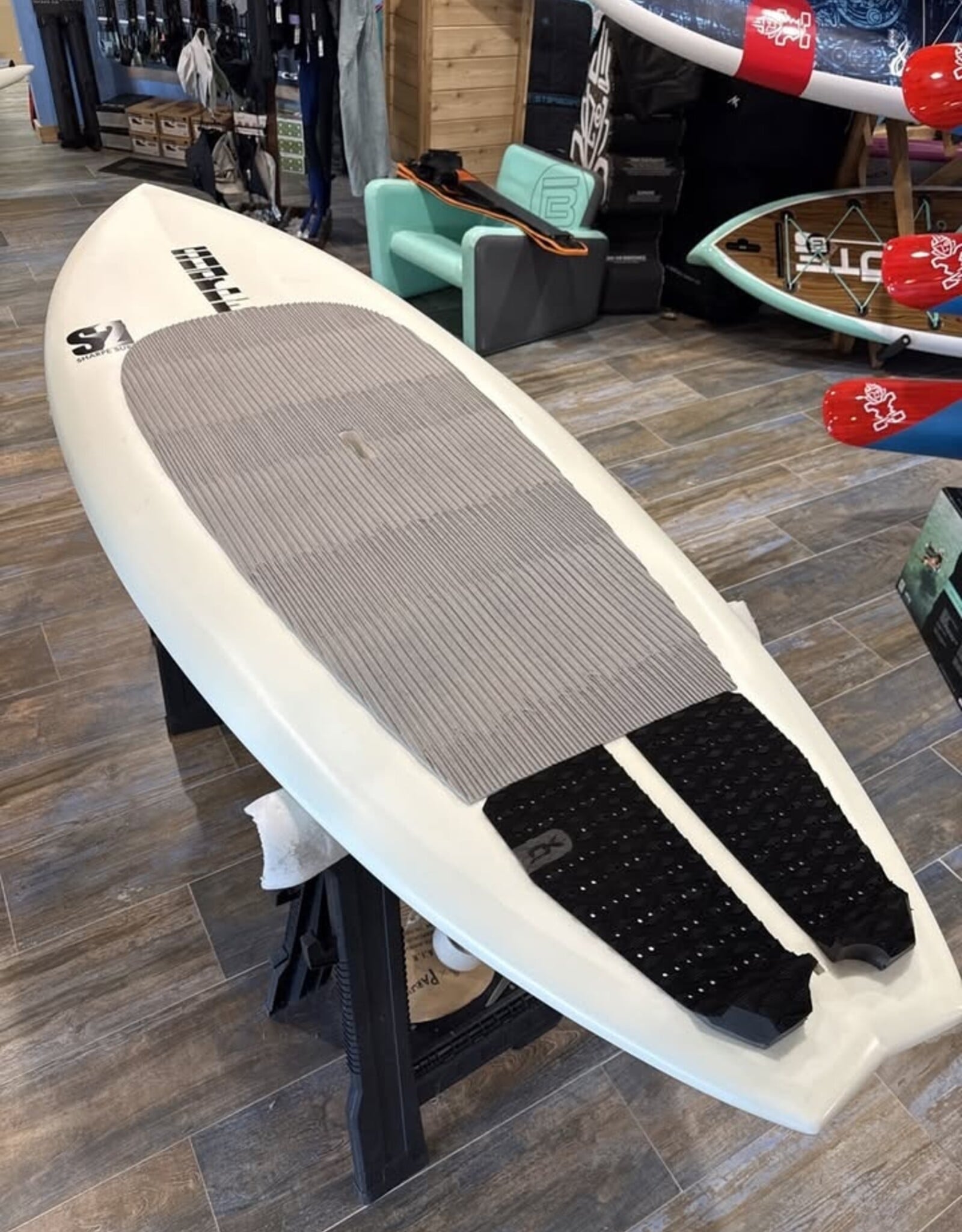 USED CoreVac Stu Sharpe Surf SUP Paddleboard 7’6” X 31.5” X 3.3” (98L Estimated)