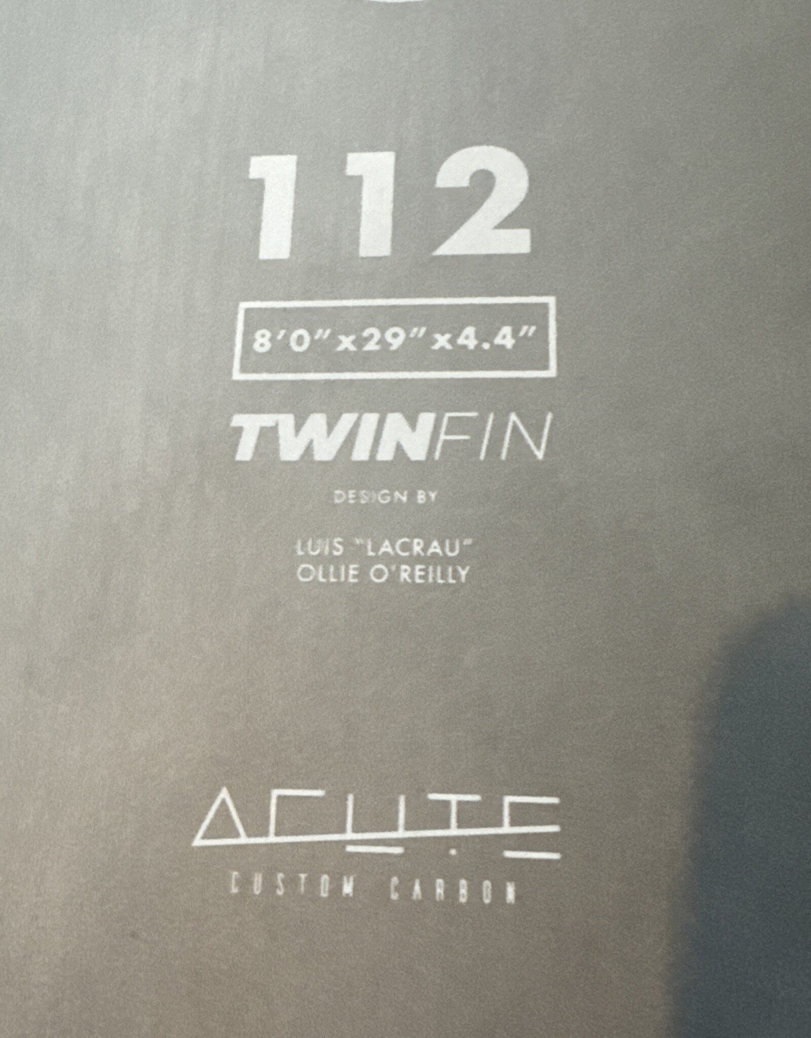Starboard 2026 STARBOARD TWIN FIN 8'0" X 29" ACUTE CARBON
