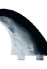 FCS FCS 1 MR TWIN + 1  PC M-L BLACK/WHITE RETAIL FINS
