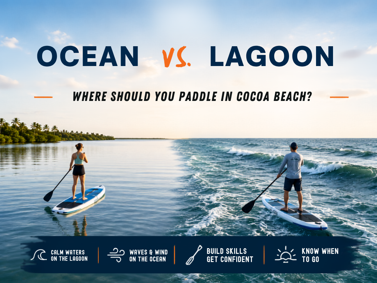 Ocean vs. Lagoon Paddle Boarding in Cocoa Beach: Where Should Beginners Start?