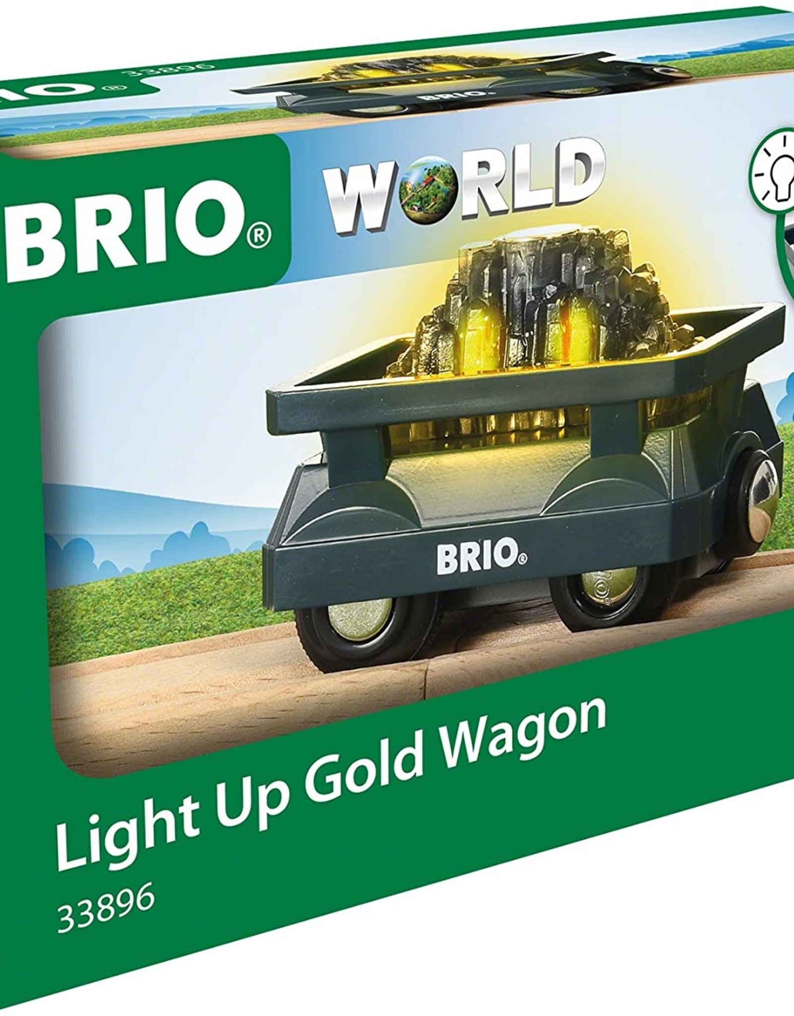 Brio BRIO Light Up Gold Wagon