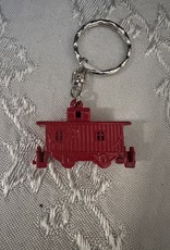 Die-Cast Red Caboose Keychain