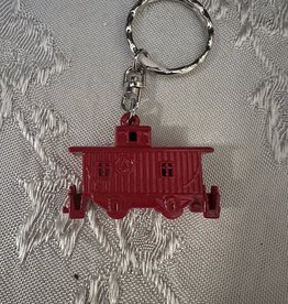 Die-Cast Red Caboose Keychain