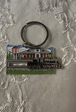Charles Products Metal Keychain with Sliding Train