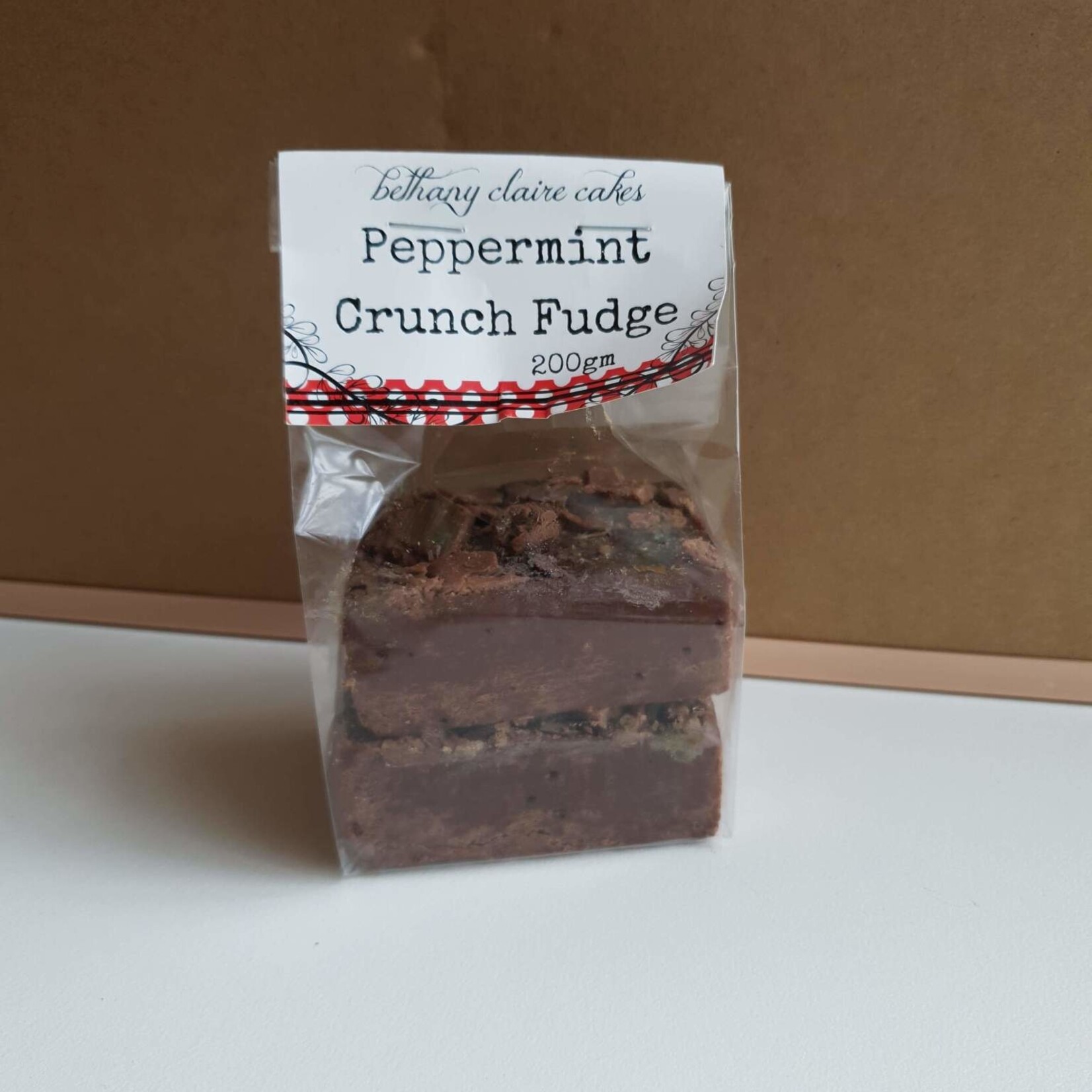 BC Homemade Peppermint Crunch Fudge 200g Bethany Claire