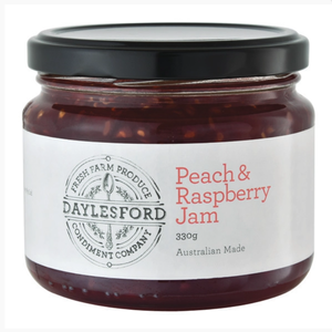 Daylesford Jam  Peach & Raspberry 330g