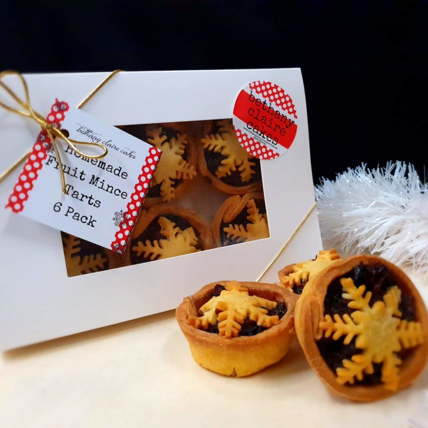 Fruit Mince Tarts 6 Pack Bethany Claire Cakes