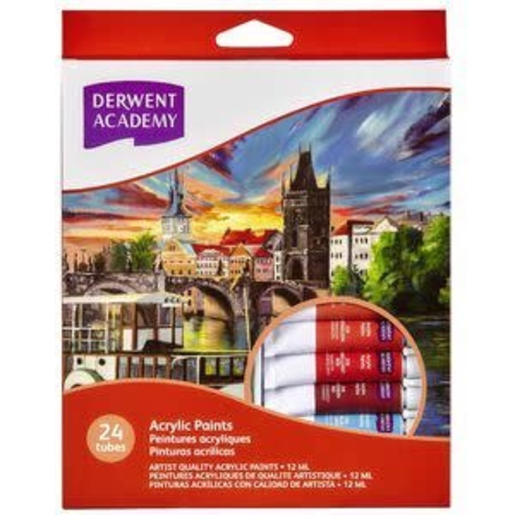 Derwent Academy Acrylic Paint 24Pk