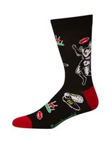 Black Up There Cazaly Bamboo Sock R7-11
