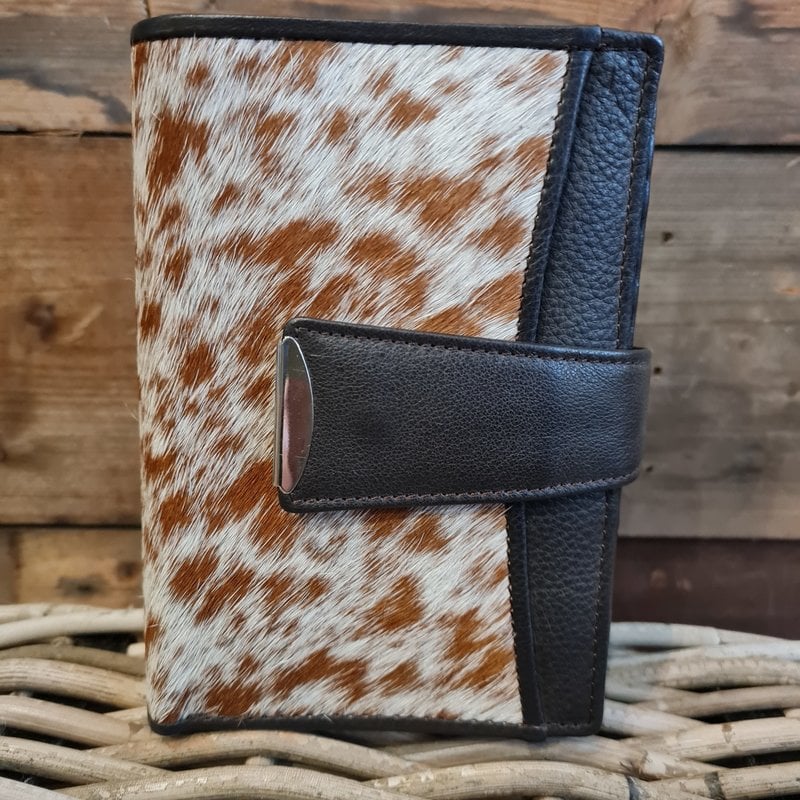 cow fur wallet