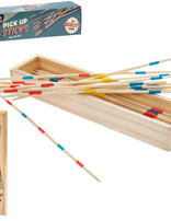 Retro Pick Up Sticks in wood storage box