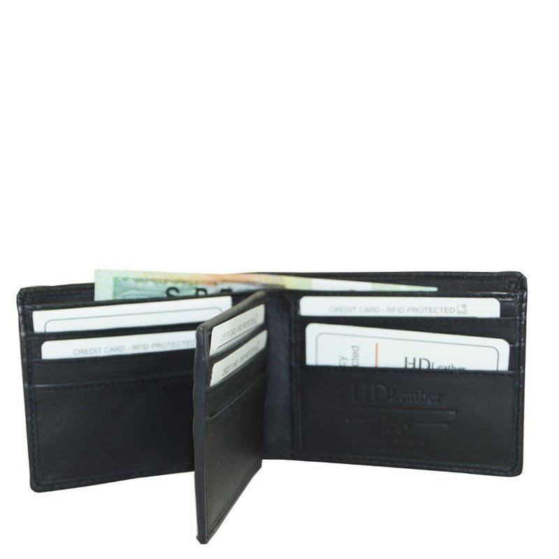 Black Sheepskin Leather Wallet