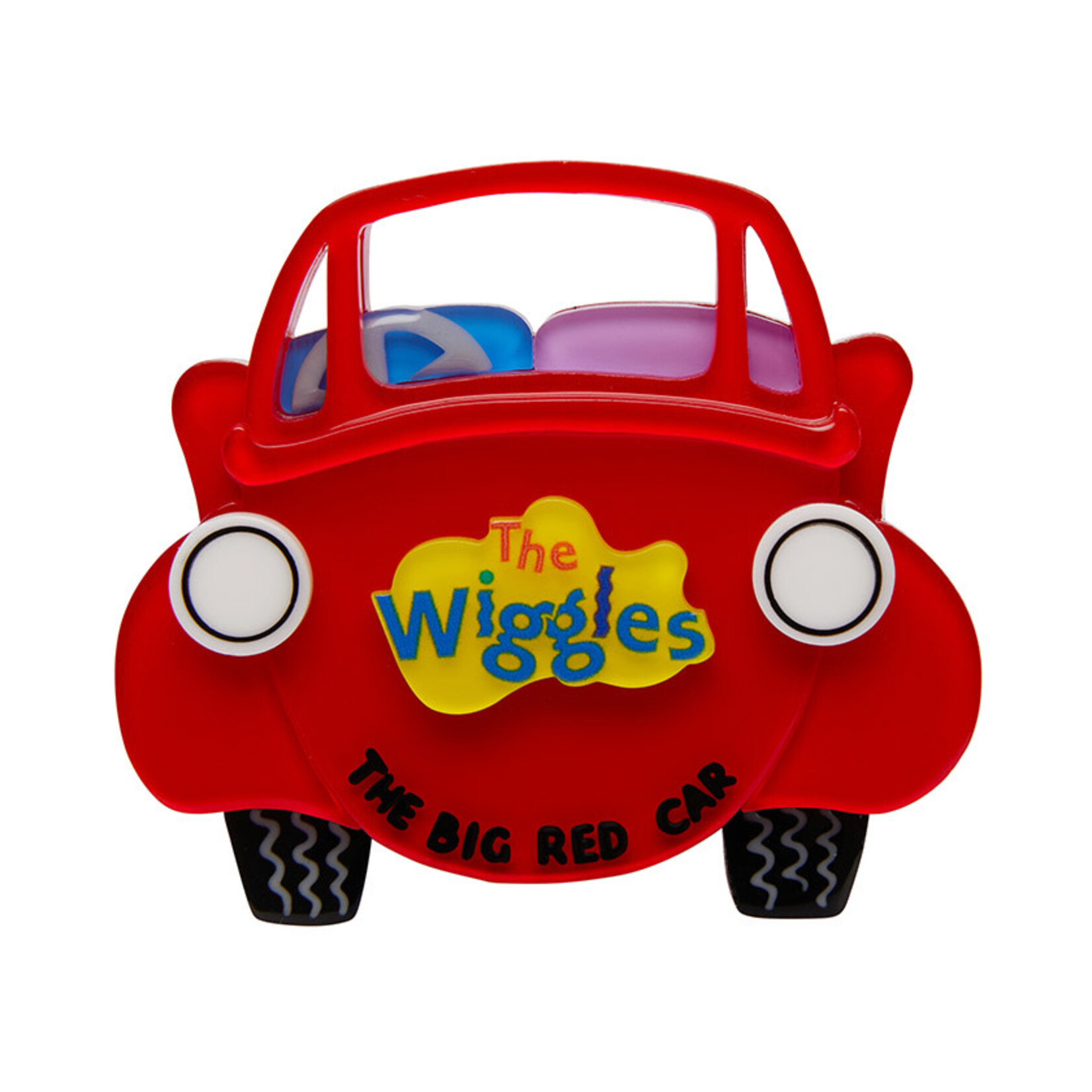 The Big Red Car Wiggles Brooch Erstwilder