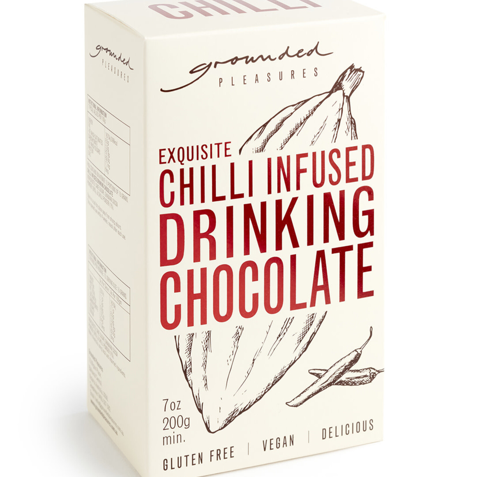 GPC Chilli Infused Chocolate 200gv Grounded  Pleasures