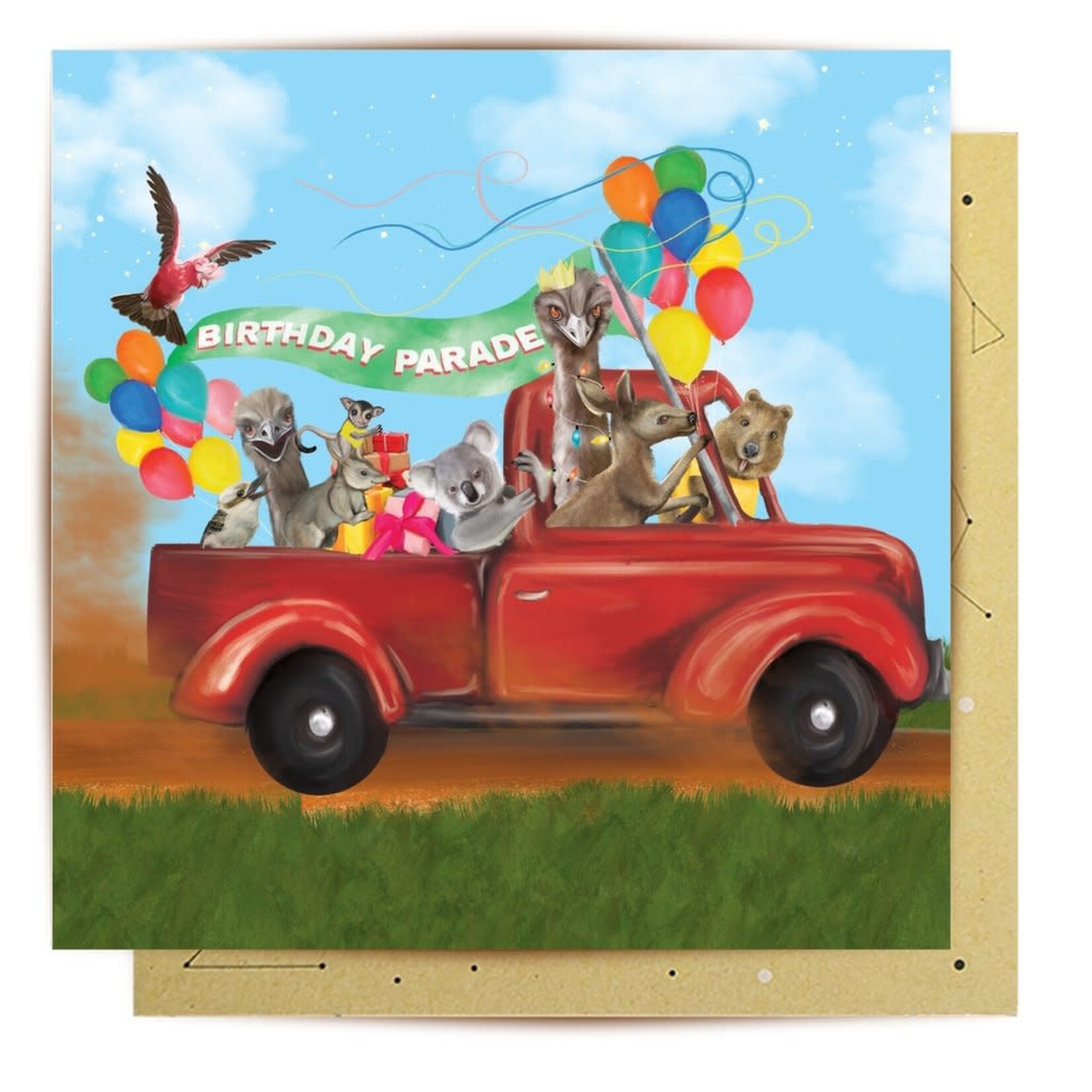 Mini Card Birthday Parade 8x8cm