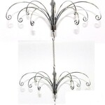 Silver 3Tier Chandelier Upside down decoration Tree