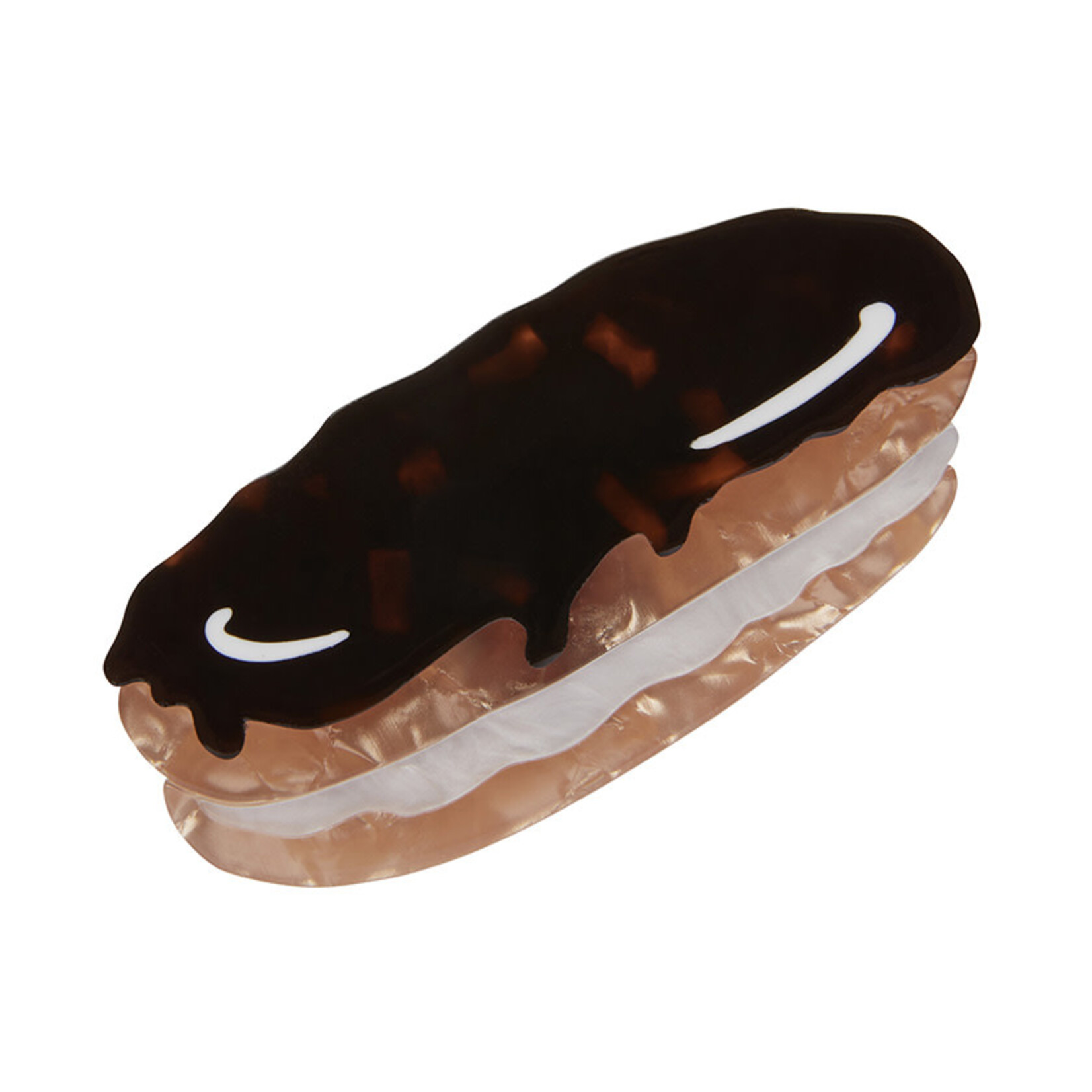 Éclair au Chocolat Brooch Erstwilder