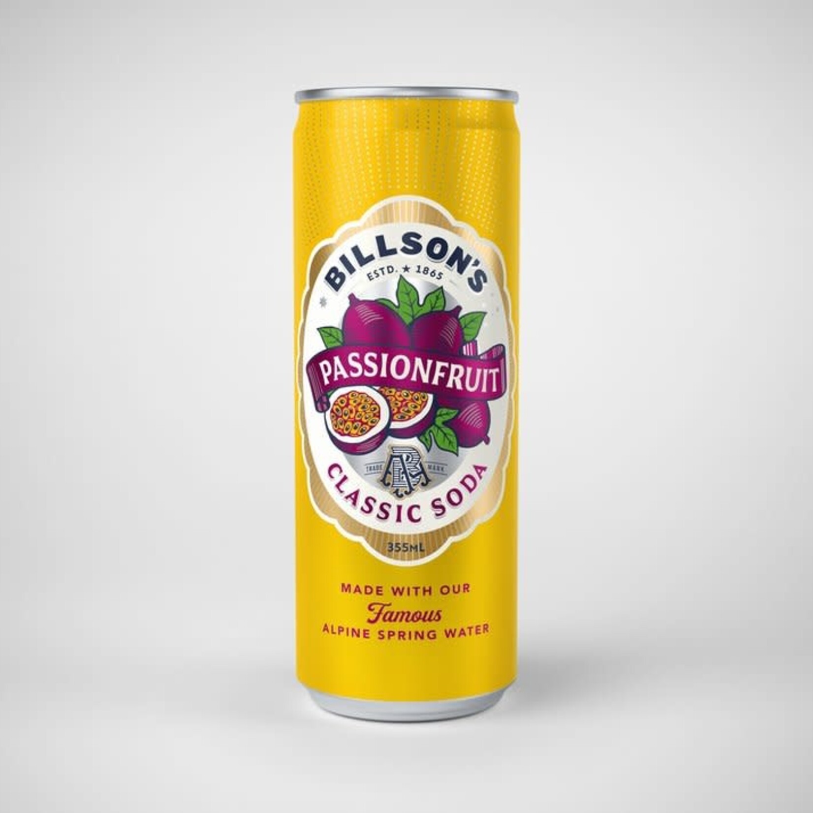 Classic Soda Passionfruit 355ml Billson’s