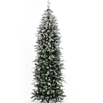 6ft European SLIMLINE Fir Snow Tree 320 Led lights pine and fir Pre lit