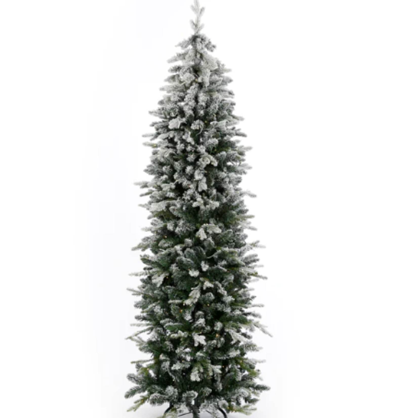 6ft European SLIMLINE Fir Snow Tree 320 Led lights pine and fir Pre lit
