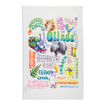 T Towel Organic White Deb B Words D Rang