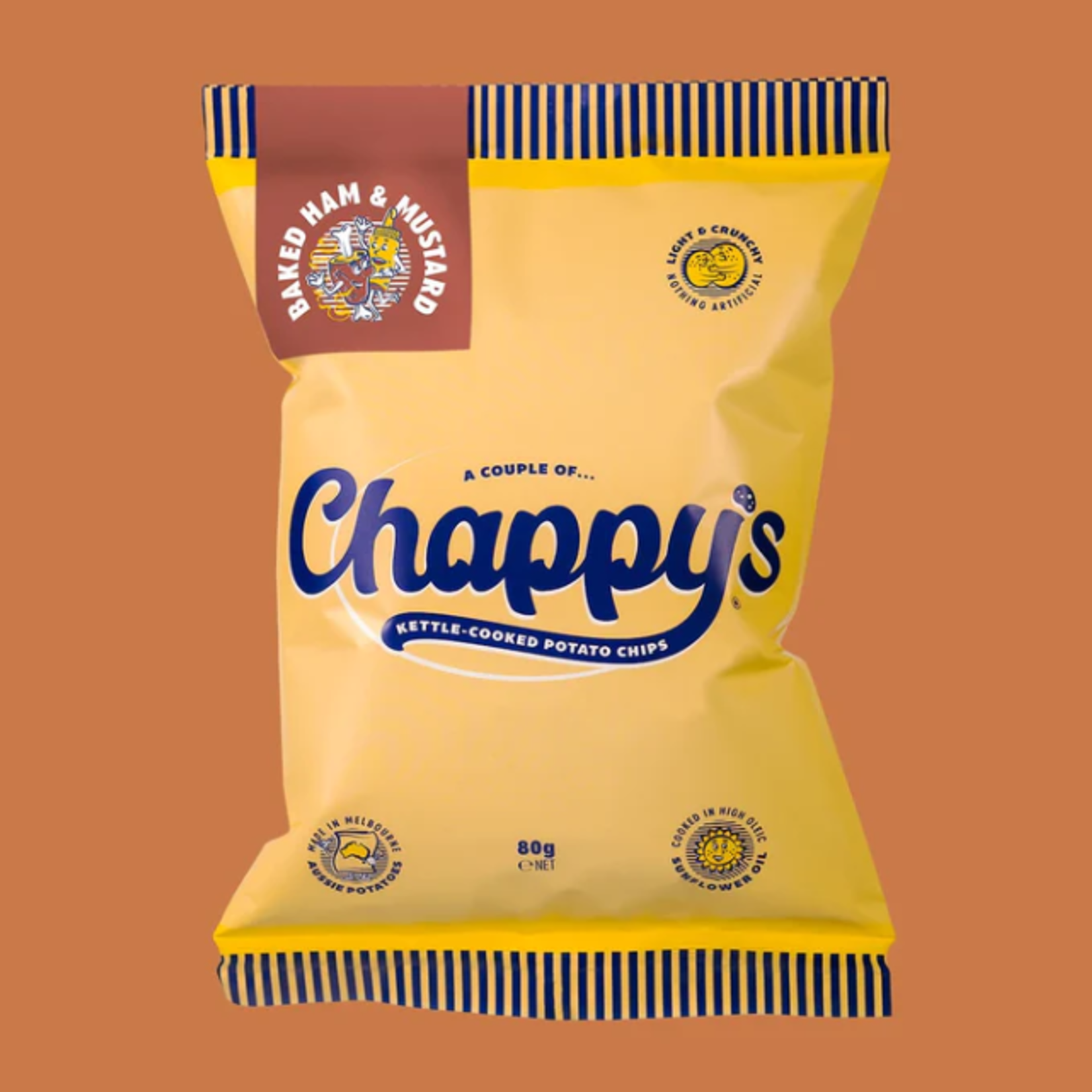 Ham & Mustard 80g Kettle Chips Chappy's