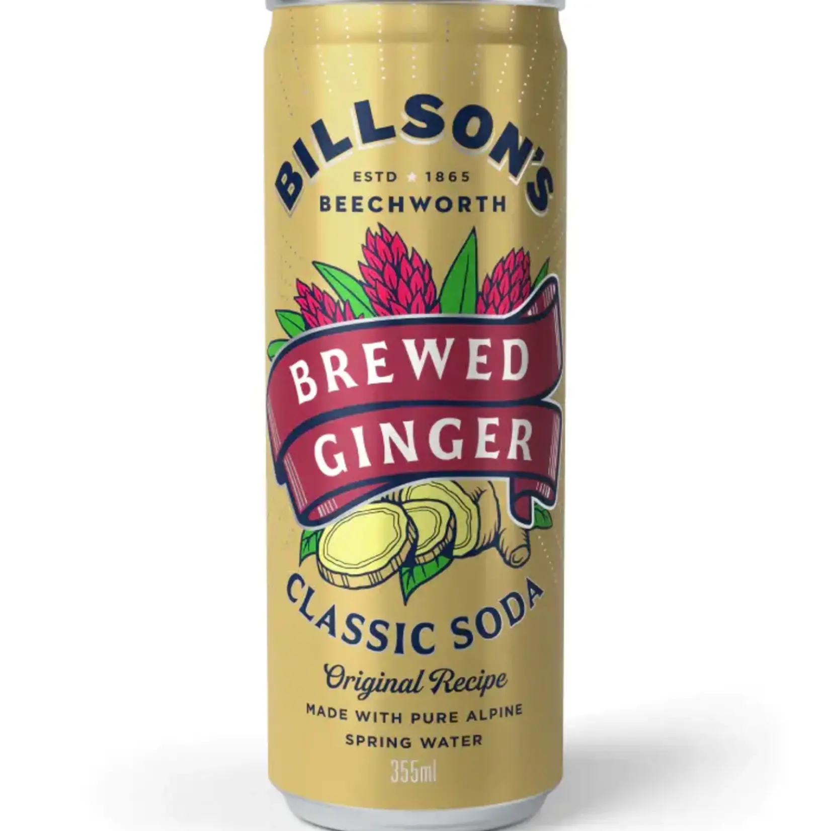 Classic Soda Ginger 355ml Billson’s