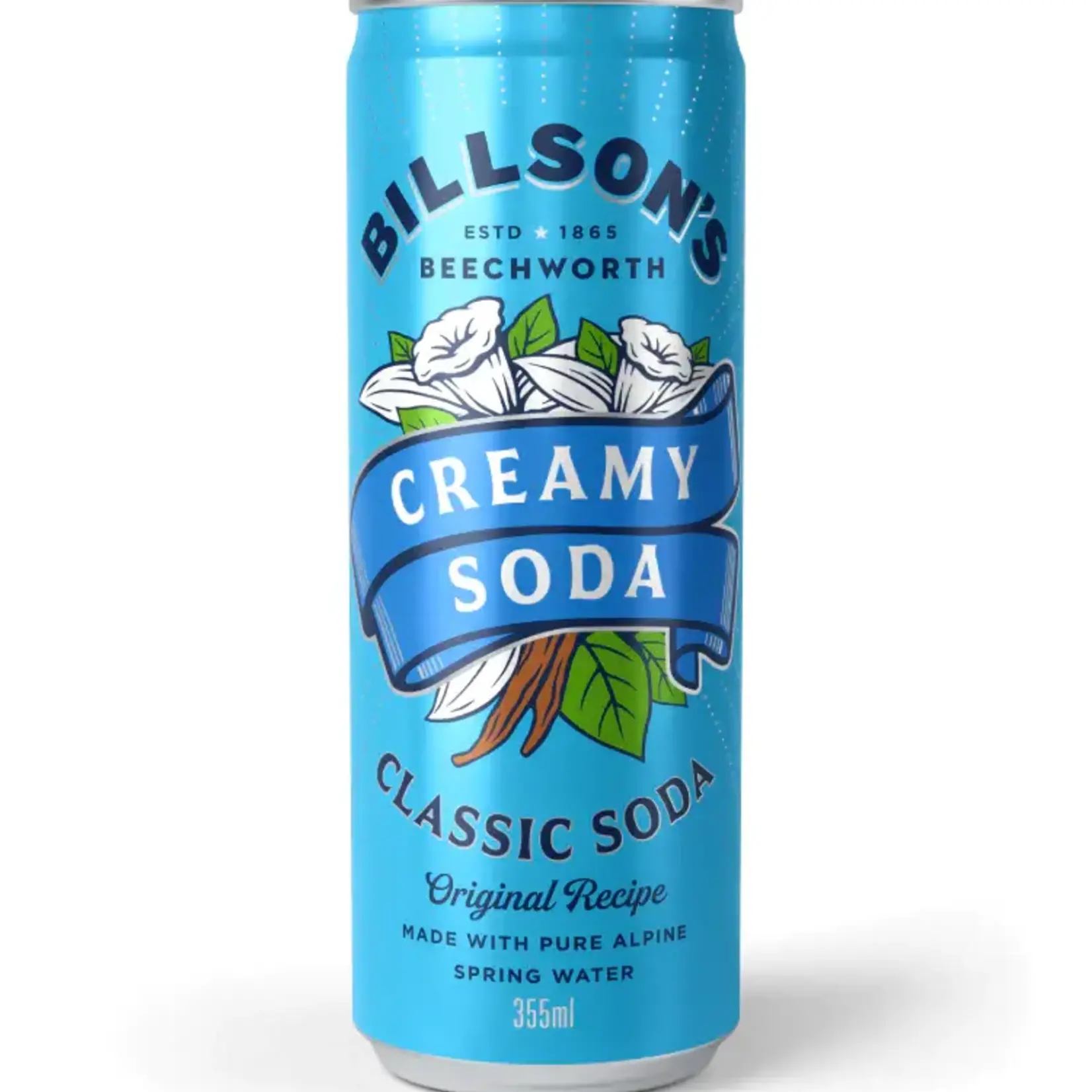 Classic Soda Creamy Soda 355ml Billson’s